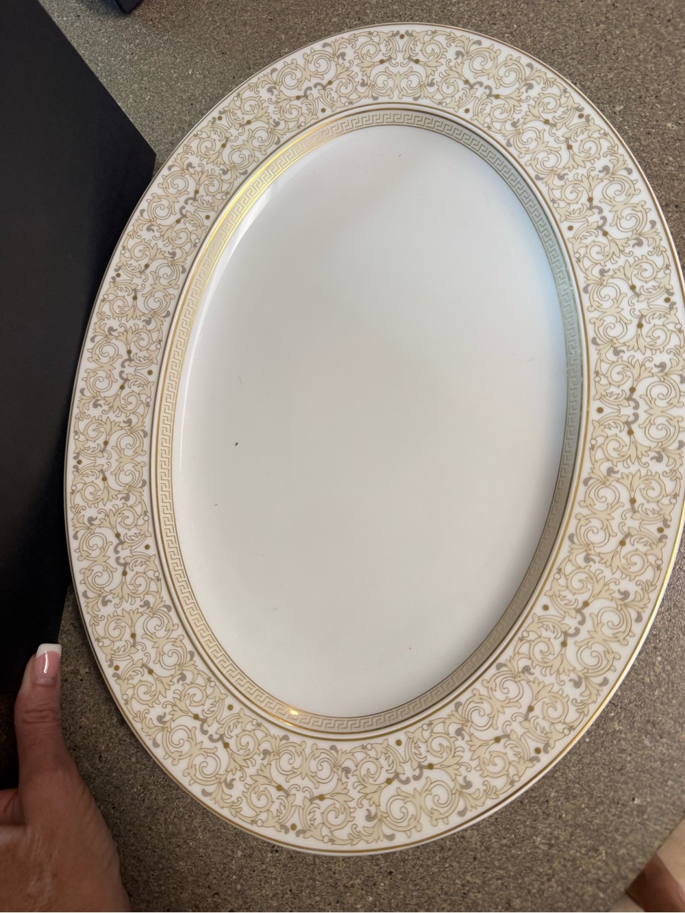 Versace Rosenthal Medusa Gala Oval Serving Platter